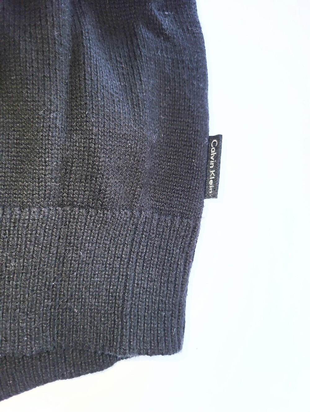 Men's Calvin Klein Colorblock Cotton Pull Over Sweater Medium - Picture 3 of 16